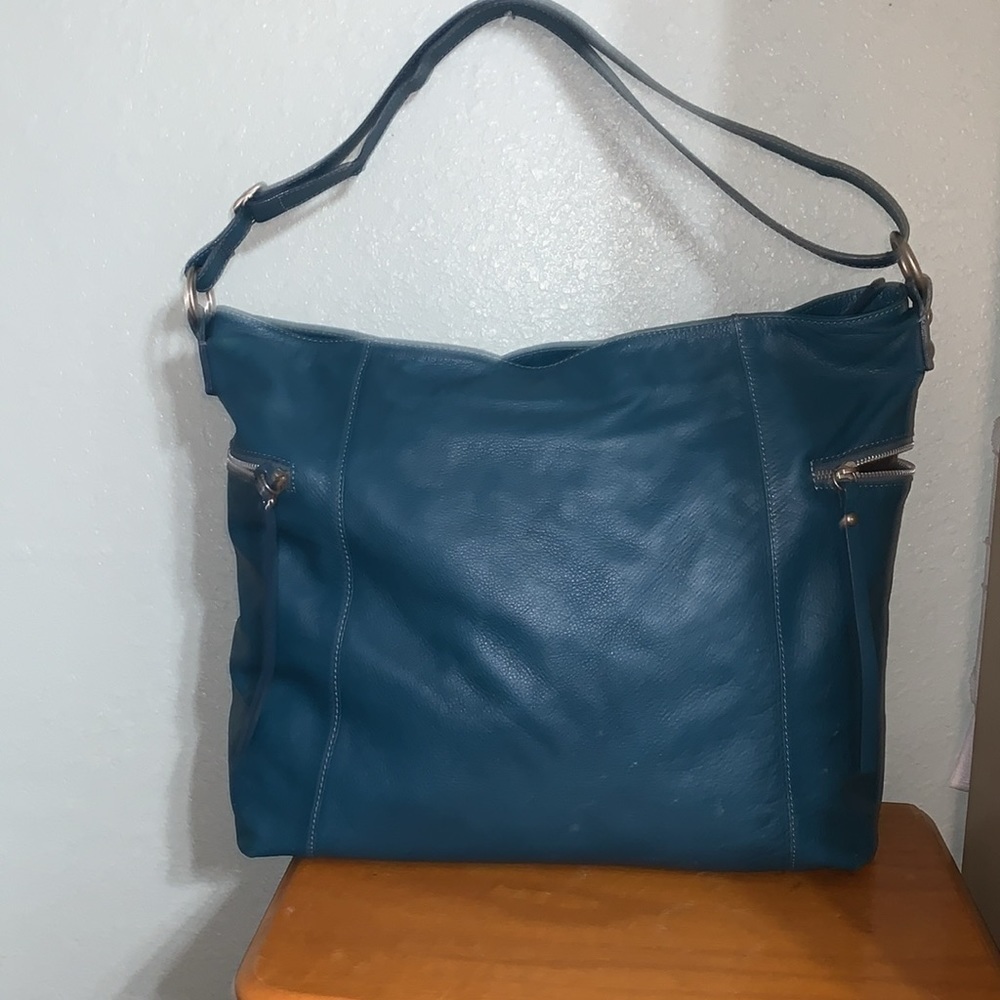 Large leather Garrett Hill made in Italy tote bag